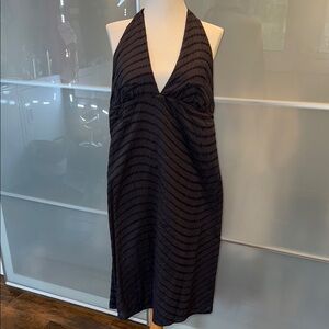 Nicole Farhi Black cotton Halter Dress.  Size 10.  Great condition.